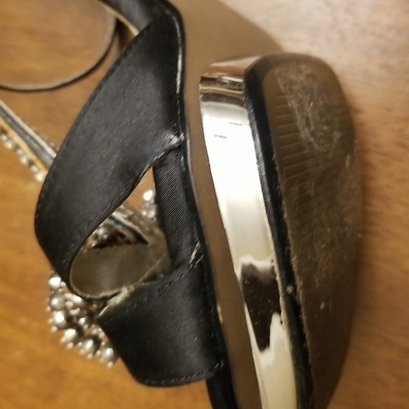 ICORA Black Bow Heeled Sandals - Picture 8 of 13